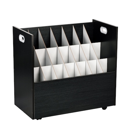 Adiroffice Black, MDF Wood, 30 in W, 28.5 in L, 15.75 in D ADI625-BLK-MK